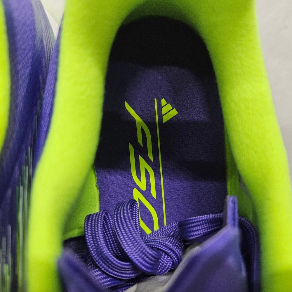 Adidas F50 League TF Soccer Cleats JH7724 Purple Rush Lucid Lemon Mens Size 7‎ - Picture 10 of 11